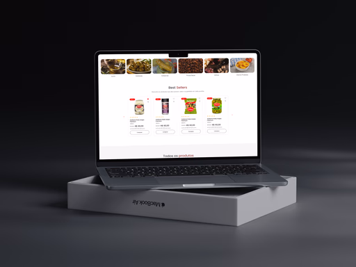 Vitrine de produtos — serviço de design de e-commerce
