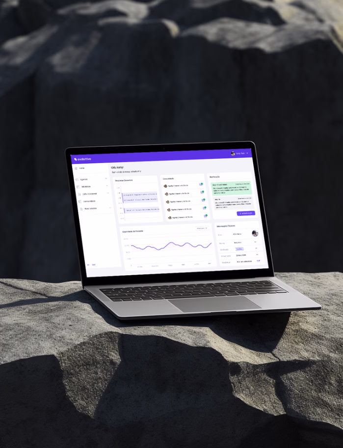 Dashboard de sistema — serviço de design de plataformas SaaS